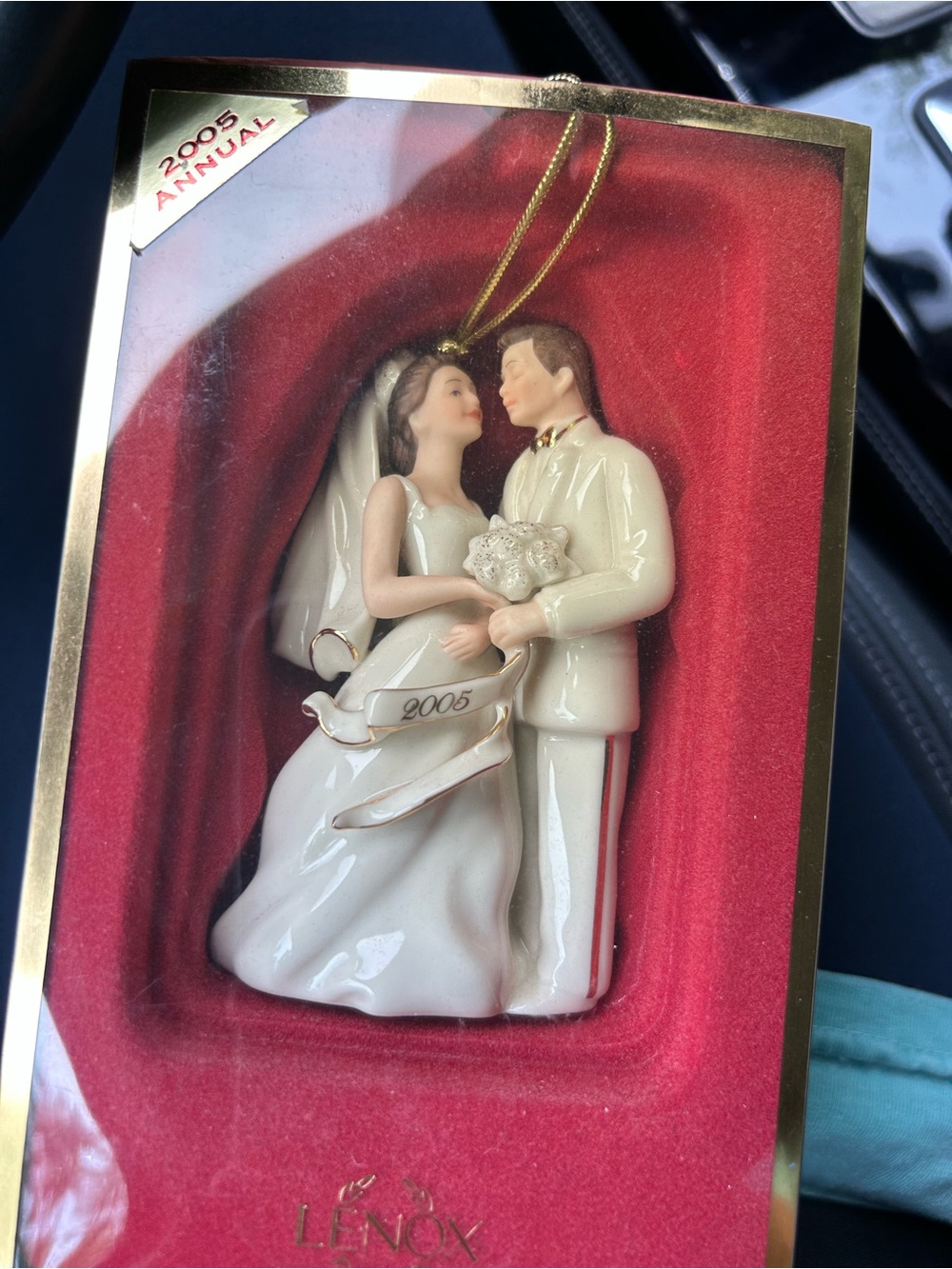 Lenox bride and groom ornament 2005